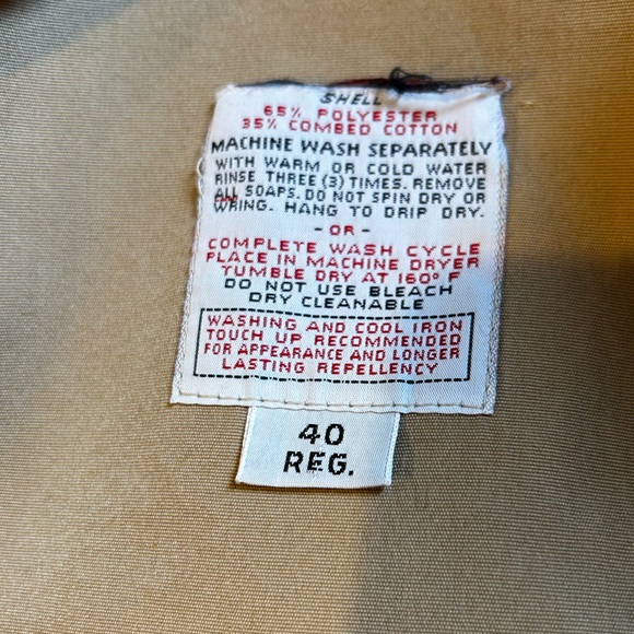 London Fog Classic Tan Trench Coat size 40 - Picture 4 of 7